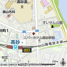 ファミリーマート高砂朝日町店周辺の地図