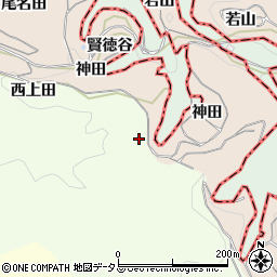 京都府木津川市加茂町北西上田周辺の地図