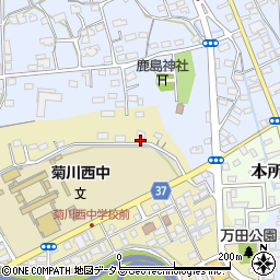 静岡県菊川市加茂8周辺の地図