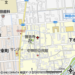 大阪府寝屋川市中神田町8-4周辺の地図