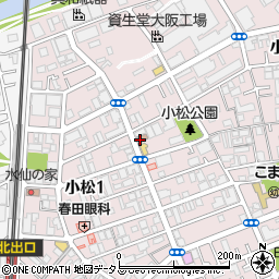 東淀川小松二郵便局 ＡＴＭ周辺の地図