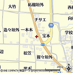 京都府木津川市山城町上狛宝本5周辺の地図