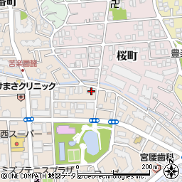 兵庫県西宮市樋之池町13-26周辺の地図