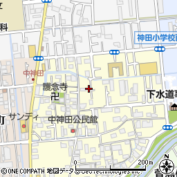 大阪府寝屋川市中神田町9-19周辺の地図