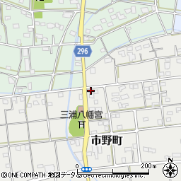 静岡県浜松市中央区市野町95周辺の地図