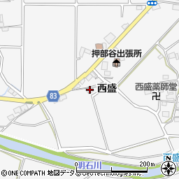 兵庫県神戸市西区押部谷町西盛43周辺の地図