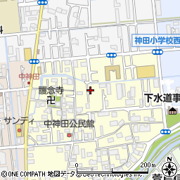 大阪府寝屋川市中神田町9-30周辺の地図