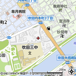 日本触媒寮周辺の地図