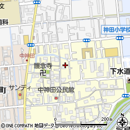 大阪府寝屋川市中神田町9-10周辺の地図