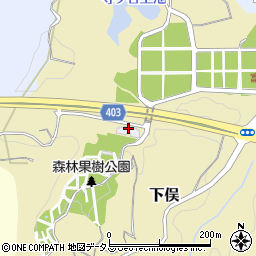 掛川市役所　森林果樹公園周辺の地図