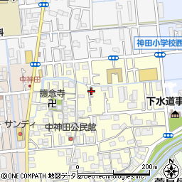 大阪府寝屋川市中神田町9-31周辺の地図