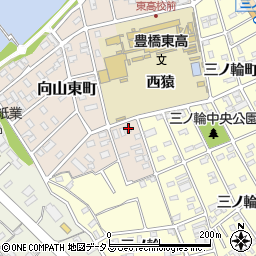 愛知県豊橋市向山東町174周辺の地図