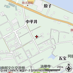 愛知県知多郡美浜町豊丘中平井周辺の地図
