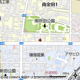 ライフステージ江坂南周辺の地図