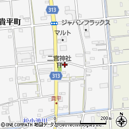 静岡県浜松市中央区貴平町238周辺の地図