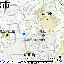 兵庫県西宮市愛宕山1周辺の地図