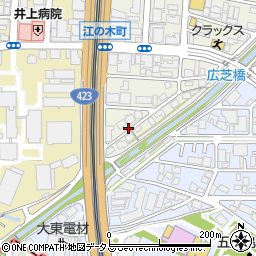 大阪府吹田市広芝町22周辺の地図