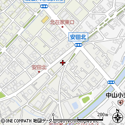 兵庫県加古川市尾上町安田42周辺の地図