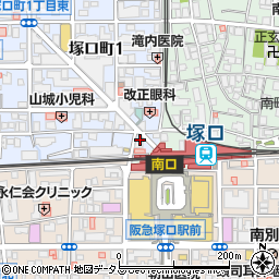 ドトールコーヒーショップ 阪急塚口店周辺の地図