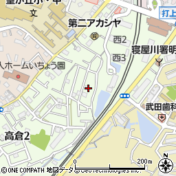 大阪府寝屋川市打上宮前町9周辺の地図