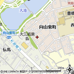 愛知県豊橋市向山東町141周辺の地図