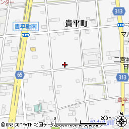 静岡県浜松市中央区貴平町389周辺の地図