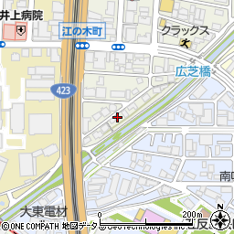 大阪府吹田市広芝町23-27周辺の地図