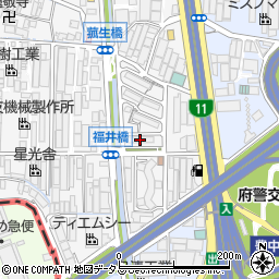 府営豊中上津島住宅５号棟周辺の地図