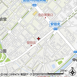 兵庫県加古川市尾上町安田887周辺の地図