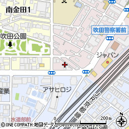 大阪府吹田市穂波町26周辺の地図