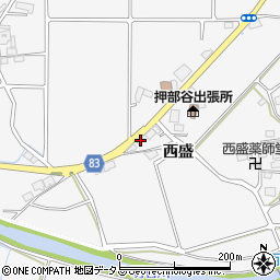 兵庫県神戸市西区押部谷町西盛329周辺の地図