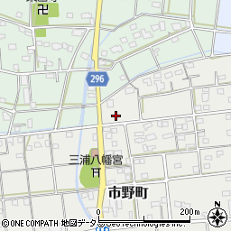 静岡県浜松市中央区市野町91周辺の地図