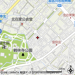 兵庫県加古川市尾上町安田833周辺の地図