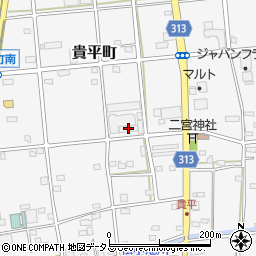 静岡県浜松市中央区貴平町320周辺の地図