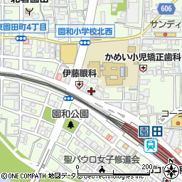 ライゼボックス園田駅前周辺の地図