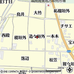 京都府木津川市山城町上狛造々垣外周辺の地図