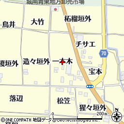 京都府木津川市山城町上狛（一本木）周辺の地図