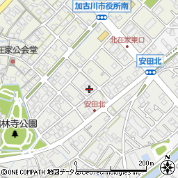 兵庫県加古川市尾上町安田870周辺の地図