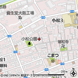 大阪府大阪市東淀川区小松周辺の地図