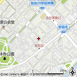 兵庫県加古川市尾上町安田868周辺の地図