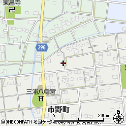 静岡県浜松市中央区市野町89周辺の地図