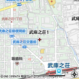 リパーク武庫之荘駅北第３駐車場周辺の地図