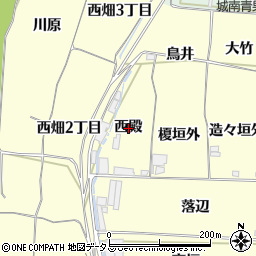 京都府木津川市山城町上狛（西殿）周辺の地図