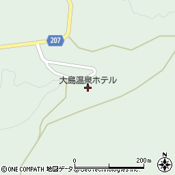 大島温泉ホテル周辺の地図
