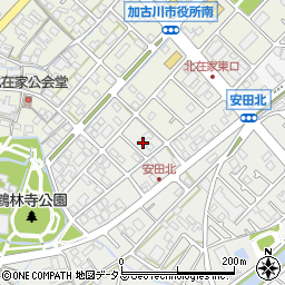 兵庫県加古川市尾上町安田862周辺の地図