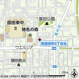 サンシャイン東園田周辺の地図