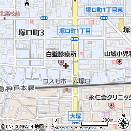ローソン尼崎塚口町三丁目店周辺の地図