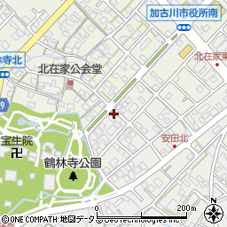 兵庫県加古川市尾上町安田831周辺の地図