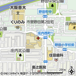 大阪音楽大学周辺の地図