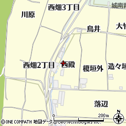 京都府木津川市山城町上狛西殿8-1周辺の地図